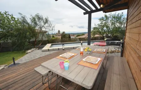 Maison en bois 8 pers. avec piscine à Thezan-les-Béziers : photo 14