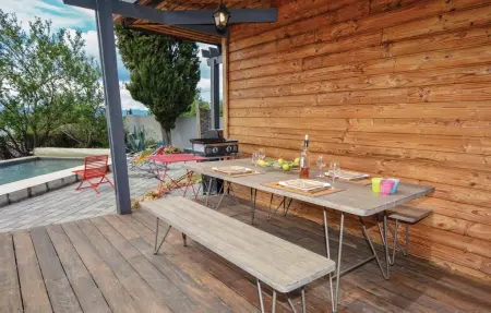 Maison en bois 8 pers. avec piscine à Thezan-les-Béziers : photo 15