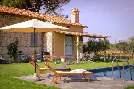 Nido, Villa à Cortona avec piscine et vue - Photo 11
