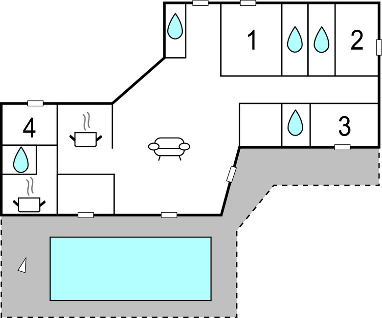 Maison 8 pers. avec piscine privée à Bonifacio - Photo 35