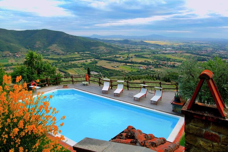 Villa la Foce, 8 pers. avec piscine vue vallée - Photo 8