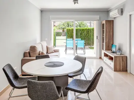 Appartement Rincón del Mediterráneo – Dénia, piscine vue jardin : photo 5