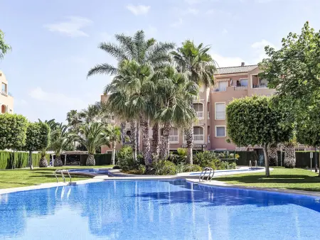 Appartement Rincón del Mediterráneo – Dénia, piscine vue jardin : photo 13