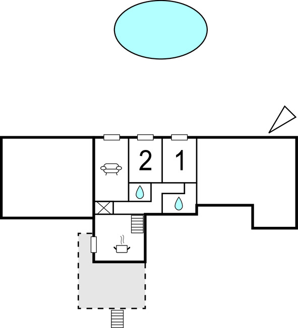 Maison 2 chambres avec piscine privée, Saint-Agne - Photo 30