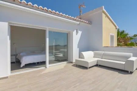 Villa Casa Chloe à Moraira : piscine et vue mer : photo 17