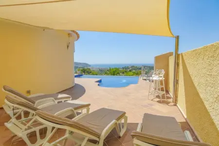 Villa Casa Chloe à Moraira : piscine et vue mer : photo 26