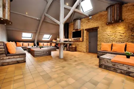 La Grémille, maison 29 personnes avec piscine chauffée : photo 20