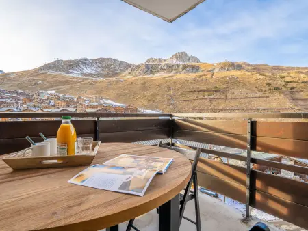 Studio 21 m² Tignes, balcon vue montagne : photo 3