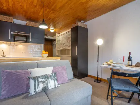 Studio 21 m² Tignes, balcon vue montagne : photo 4