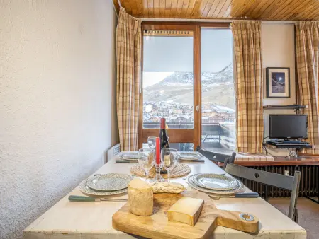 Studio 21 m² Tignes, balcon vue montagne : photo 6