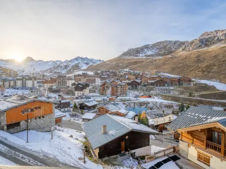 Studio 21 m² Tignes, balcon vue montagne : photo 13