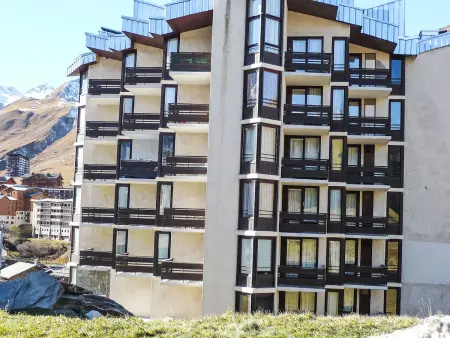 Studio 21 m² Tignes, balcon vue montagne : photo 14