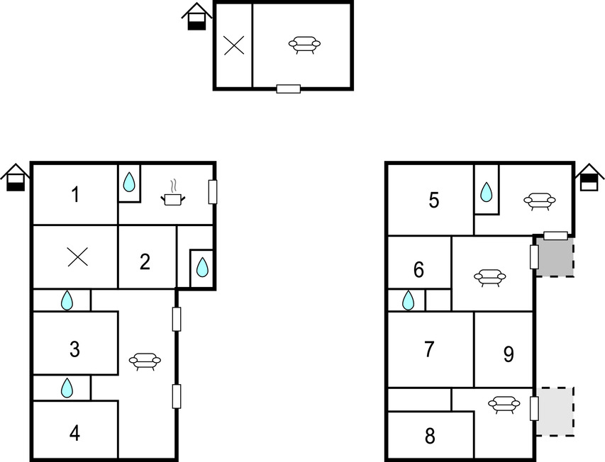 Maison 23 pers., 9 chambres avec piscine à Acquasparta - Photo 37