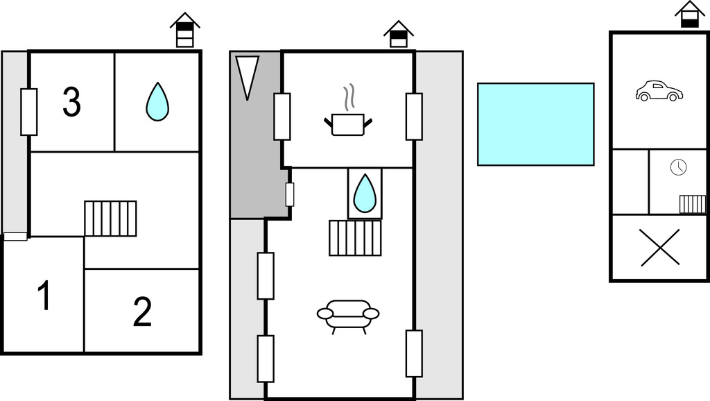 Maison 6 personnes avec piscine privée à Tourbes - Photo 36