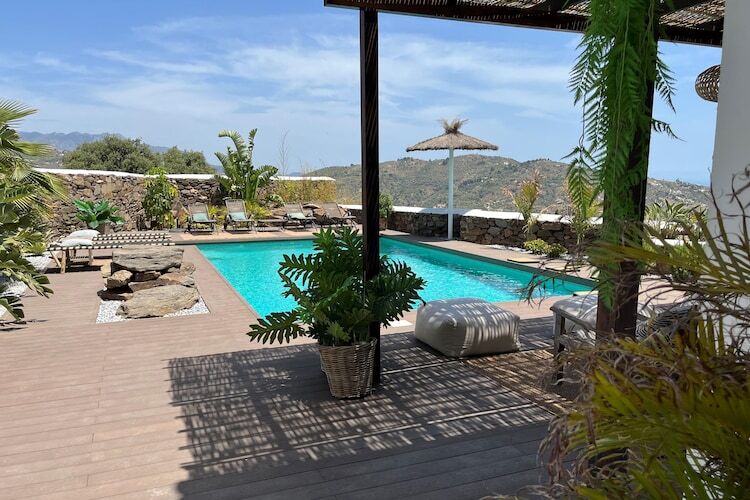 Villa Aurora à Sayalonga : vue mer et piscine privée - Photo 14
