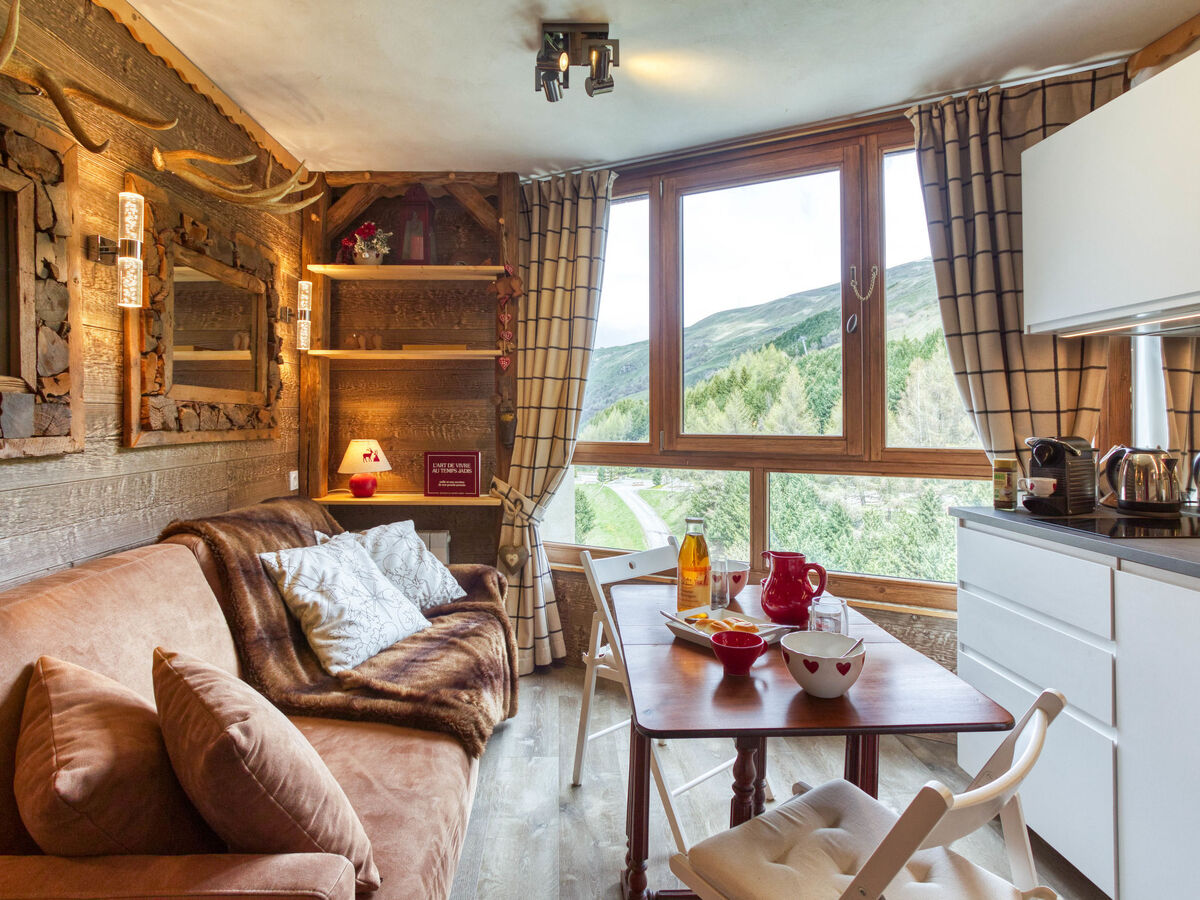 Studio rénové aux Ménuires, 14e étage, vue vallée - Photo 2
