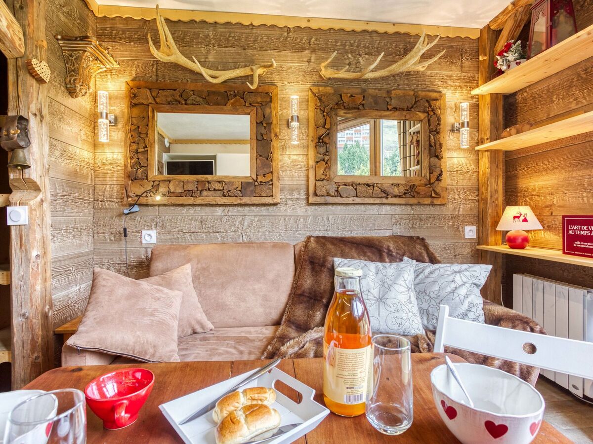 Studio rénové aux Ménuires, 14e étage, vue vallée - Photo 6
