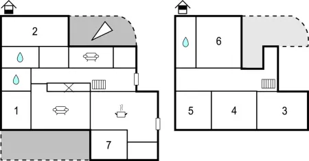 Maison 7 chambres avec piscine privée au bord du lac : photo 40