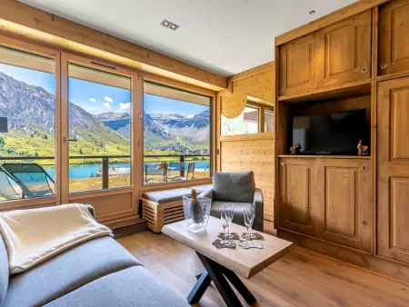 Les Cimes : Apt rénové 2023, balcon sud vue lac à Tignes : photo 2