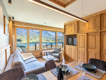 Les Cimes : Apt rénové 2023, balcon sud vue lac à Tignes : photo 6