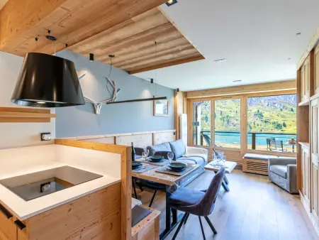 Les Cimes : Apt rénové 2023, balcon sud vue lac à Tignes : photo 10