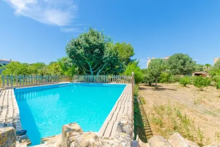 Location villa à Porreres, Illes Balears, Finca à Porreres avec Piscine Naturelle