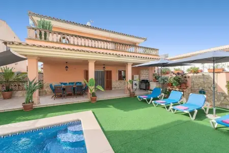Villa Cas Barber à Muro : piscine privée et terrasses : photo 16