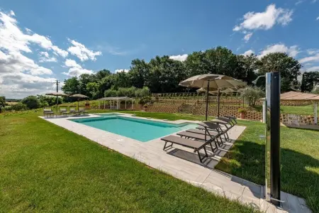 Villa Borgo Le Spighe, ferme toscane 19 pers, piscine : photo 10