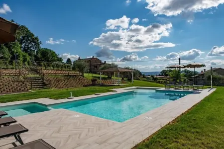 Villa Borgo Le Spighe, ferme toscane 19 pers, piscine : photo 12