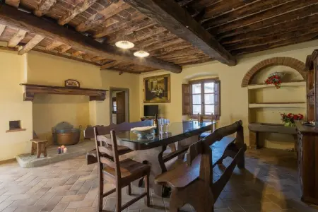 Villa Borgo Le Spighe, ferme toscane 19 pers, piscine : photo 14