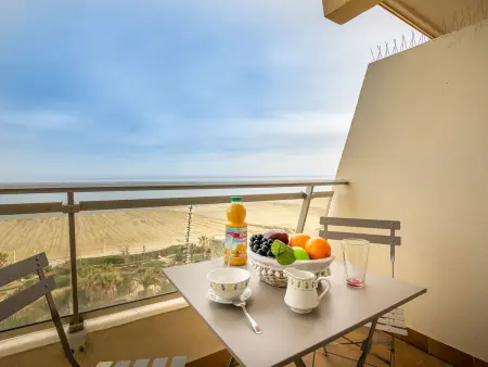 Studio 20 m² vue mer à Canet-Plage, 20 m de la plage : photo 5