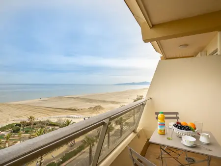 Studio 20 m² vue mer à Canet-Plage, 20 m de la plage : photo 14