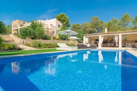 Villa Pins à Portocolom : 10 pers, piscine 12×4m : photo 3