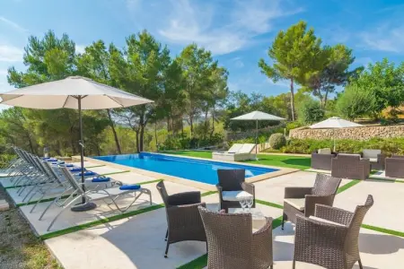 Villa Pins à Portocolom : 10 pers, piscine 12×4m : photo 5