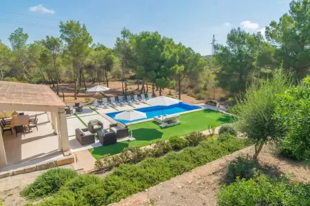 Villa Pins à Portocolom : 10 pers, piscine 12×4m : photo 9