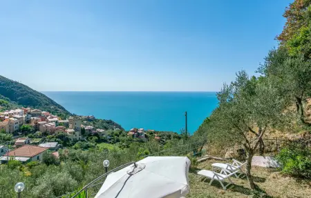 La casa rossa – Maison 6 pers. vue mer à Framura