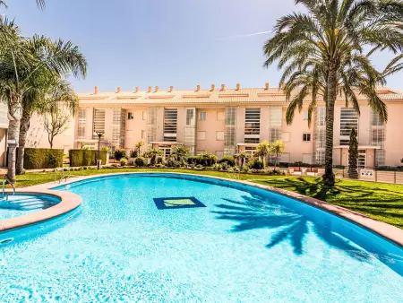 Appartement Golden Gardens – Javea, terrasse vue piscine : photo 2