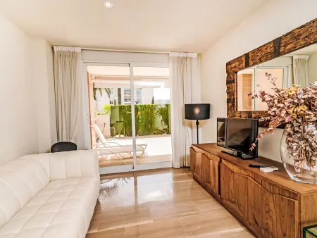 Appartement Golden Gardens – Javea, terrasse vue piscine : photo 4