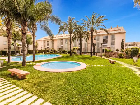 Appartement Golden Gardens – Javea, terrasse vue piscine : photo 14