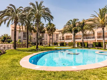 Appartement Golden Gardens – Javea, terrasse vue piscine : photo 15
