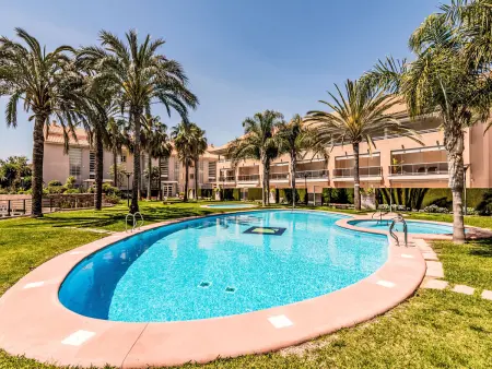 Appartement Golden Gardens – Javea, terrasse vue piscine : photo 16