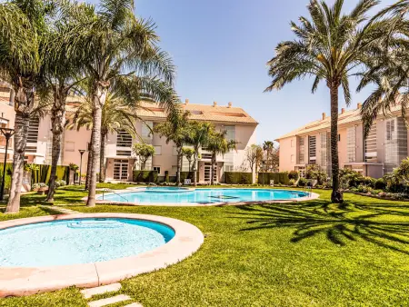 Appartement Golden Gardens – Javea, terrasse vue piscine : photo 17