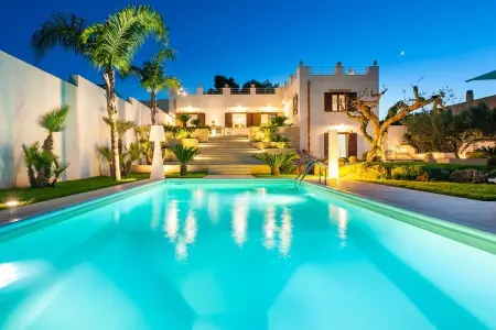 La Pigna Bianca, Villa à Marausa avec Piscine et Sauna - Photo 4