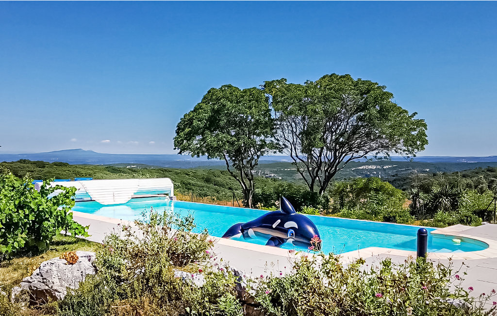 Maison 5 chambres avec piscine débordement, vue Gard - Photo 7