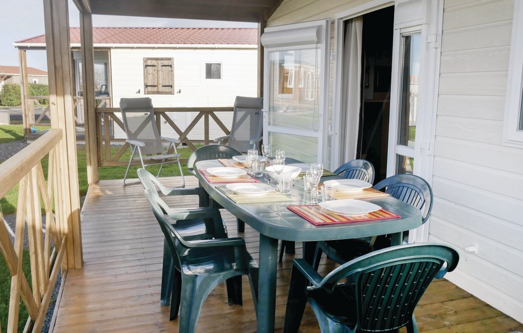 Chalet en bois à Grandcamp-Maisy, 6 pers., piscine - Photo 4