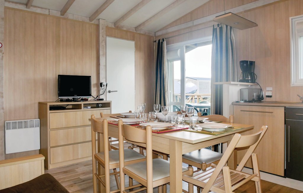 Chalet en bois à Grandcamp-Maisy, 6 pers., piscine - Photo 5