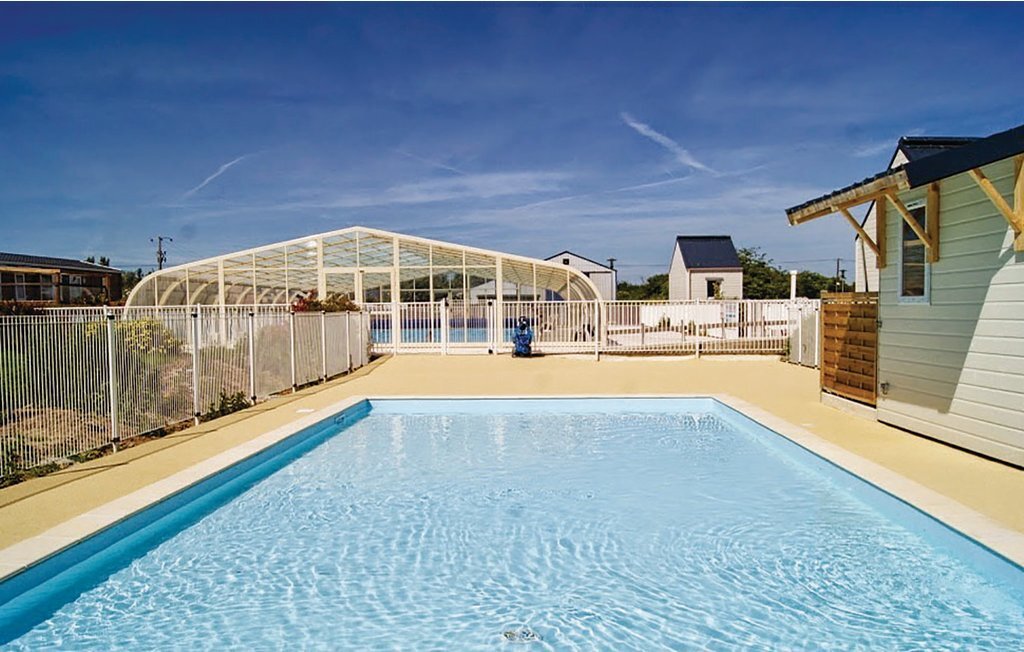 Chalet en bois à Grandcamp-Maisy, 6 pers., piscine - Photo 10