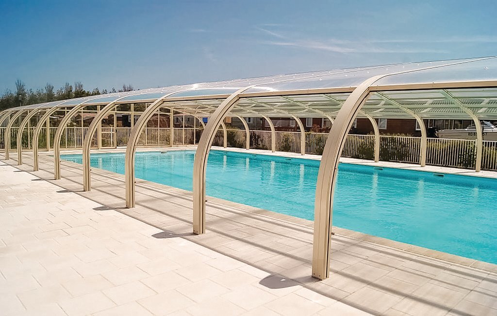Chalet en bois à Grandcamp-Maisy, 6 pers., piscine - Photo 11