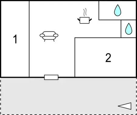 Mobil-home 5 pers. avec vue mer à Casalabriva : photo 16