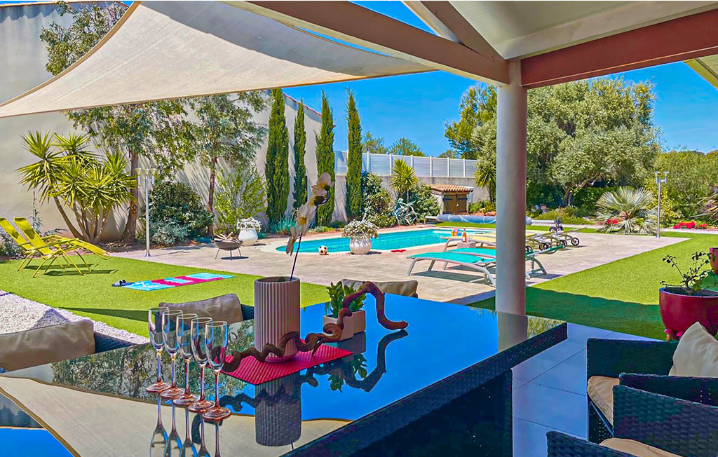 Maison contemporaine 9 pers. avec piscine chauffée à Creissan - Photo 7